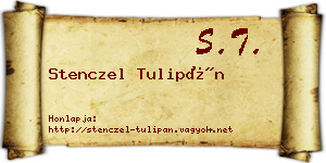 Stenczel Tulipán névjegykártya